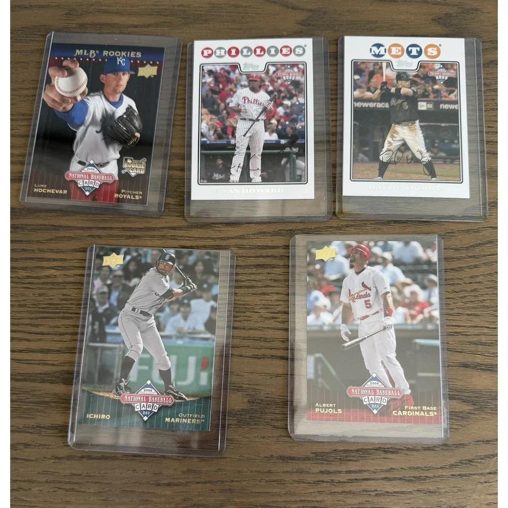 Ichiro Pujols Wright‎ Howard Hochevar MLB Card Lot 2008 UD Topps Stars HOF