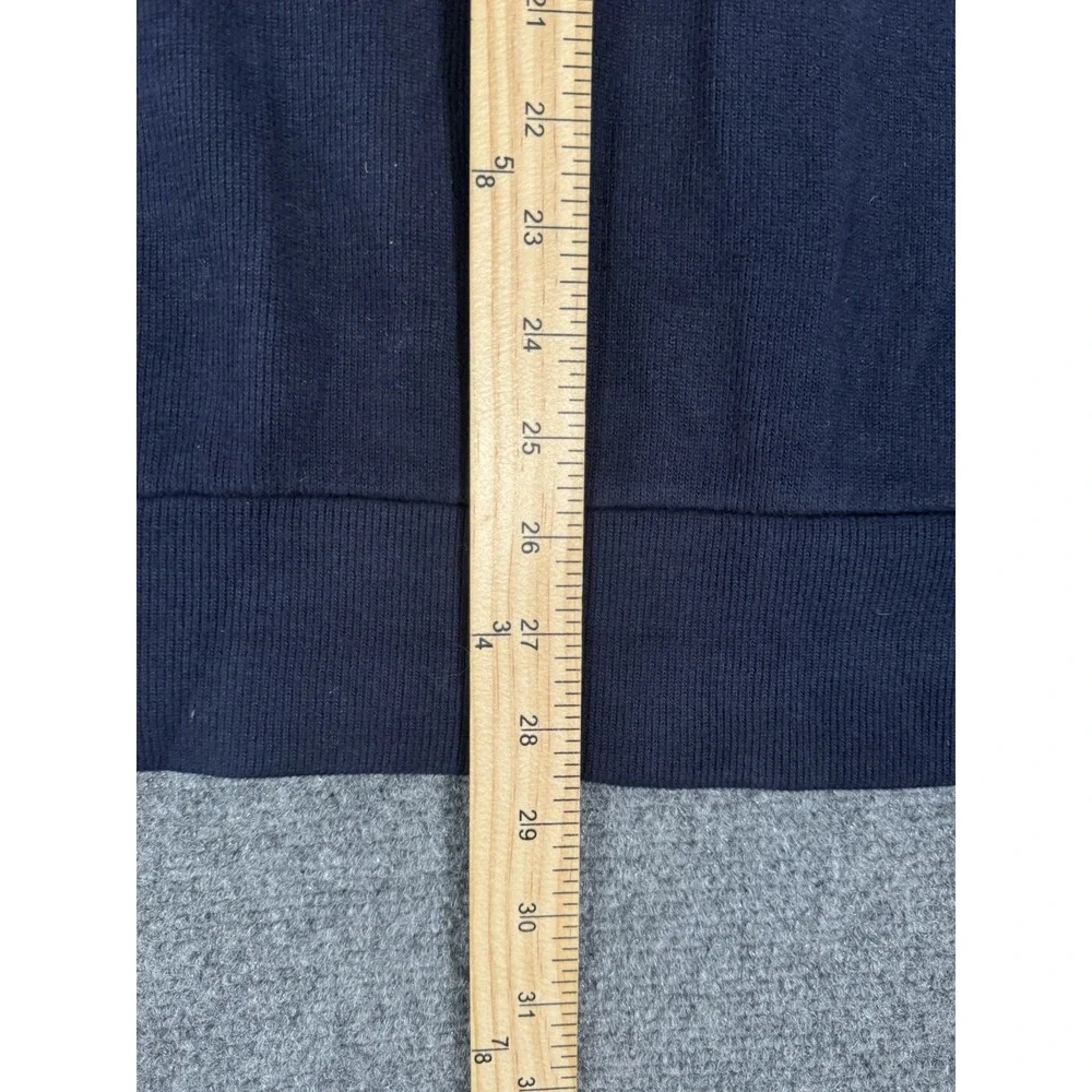 Polo Ralph Lauren Sweatshirt Mens XL‎ Blue Shawl Collar Pullover Suede Elbow