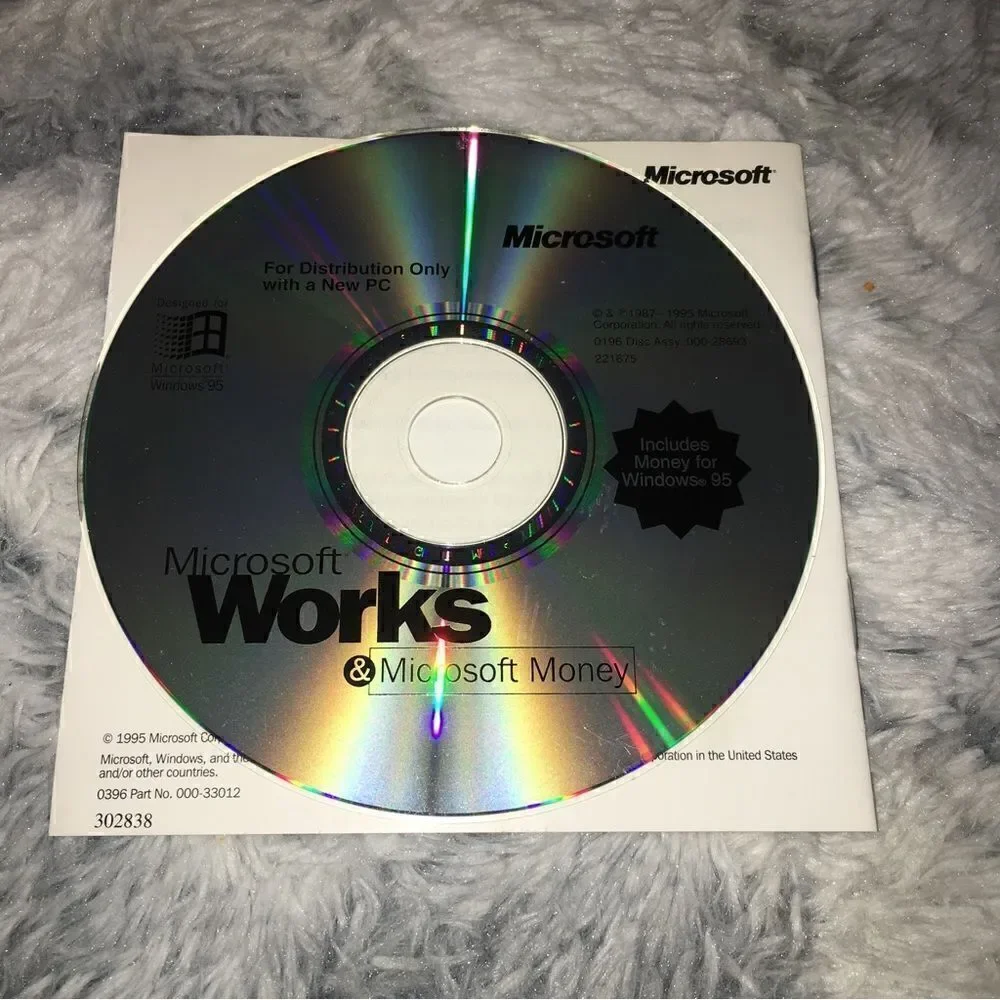 Microsoft Works 4.0 and Money 95 for Windows 95