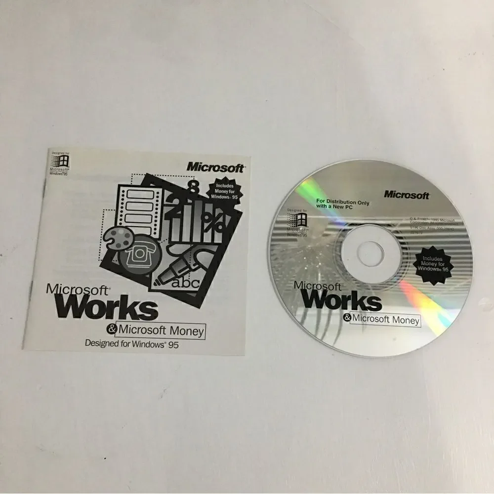 Microsoft Works 4.0 and Money 95 for Windows 95