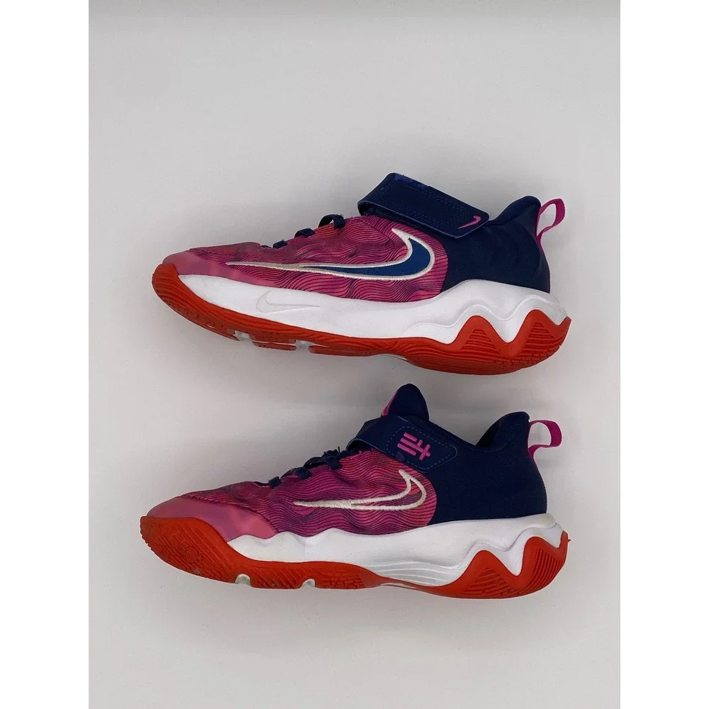Nike Giannis Immortality 2 Kids Basketball Shoes Pink Blue IH7663-600 2.5Y