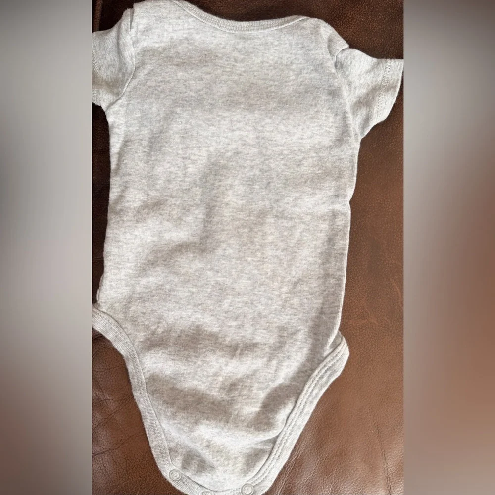Carters 3 Months Grey “Handsome like Daddy” Onesie Three Button‎ Snap