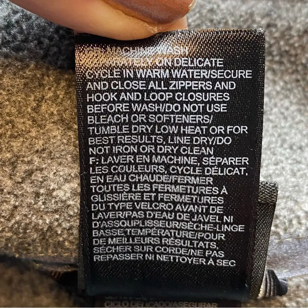 The North Face Gray Fleece Jacket Size Medium