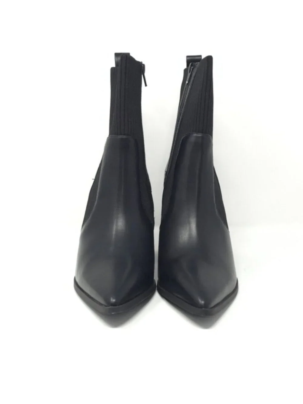 Wild Pair Trinityy Black Knit Pointed Toe Pull-On Booties 9.5M