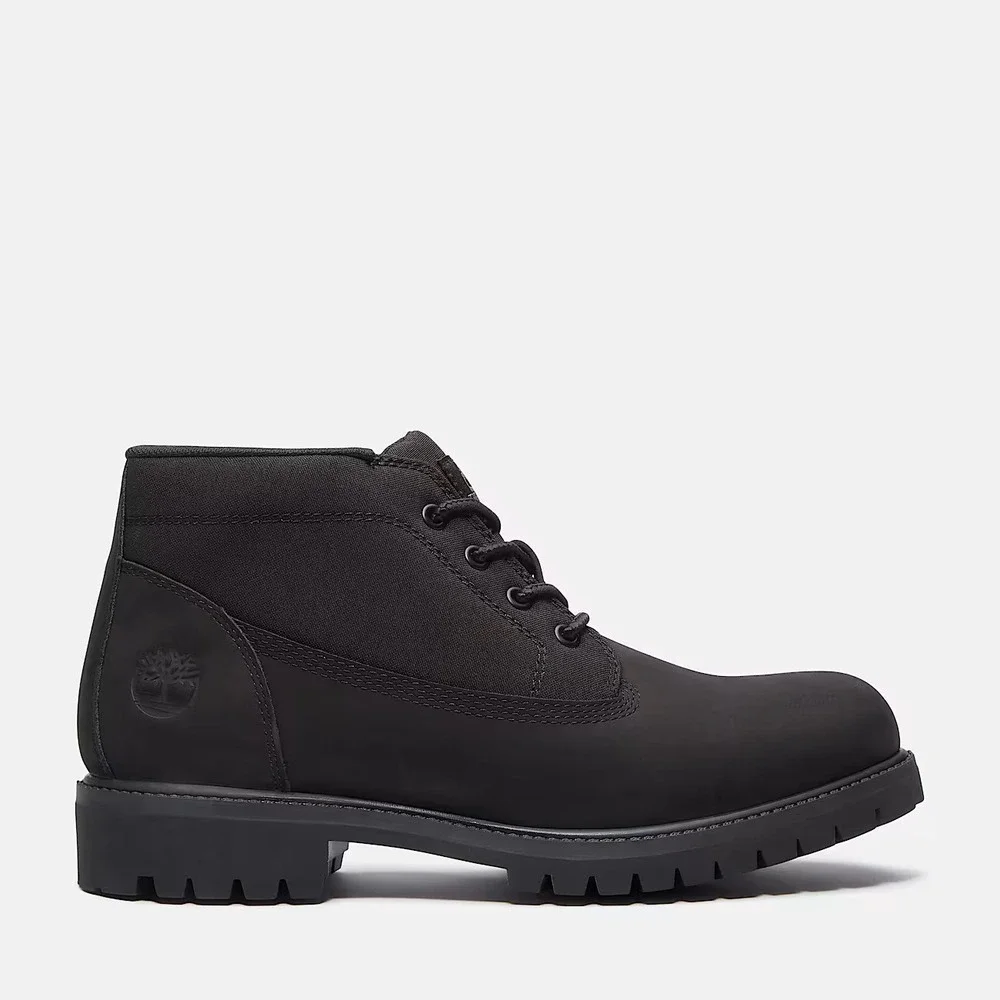Timberland Redwood Falls Waterproof‎ Chukka Boots Mens Black Leather Size 10