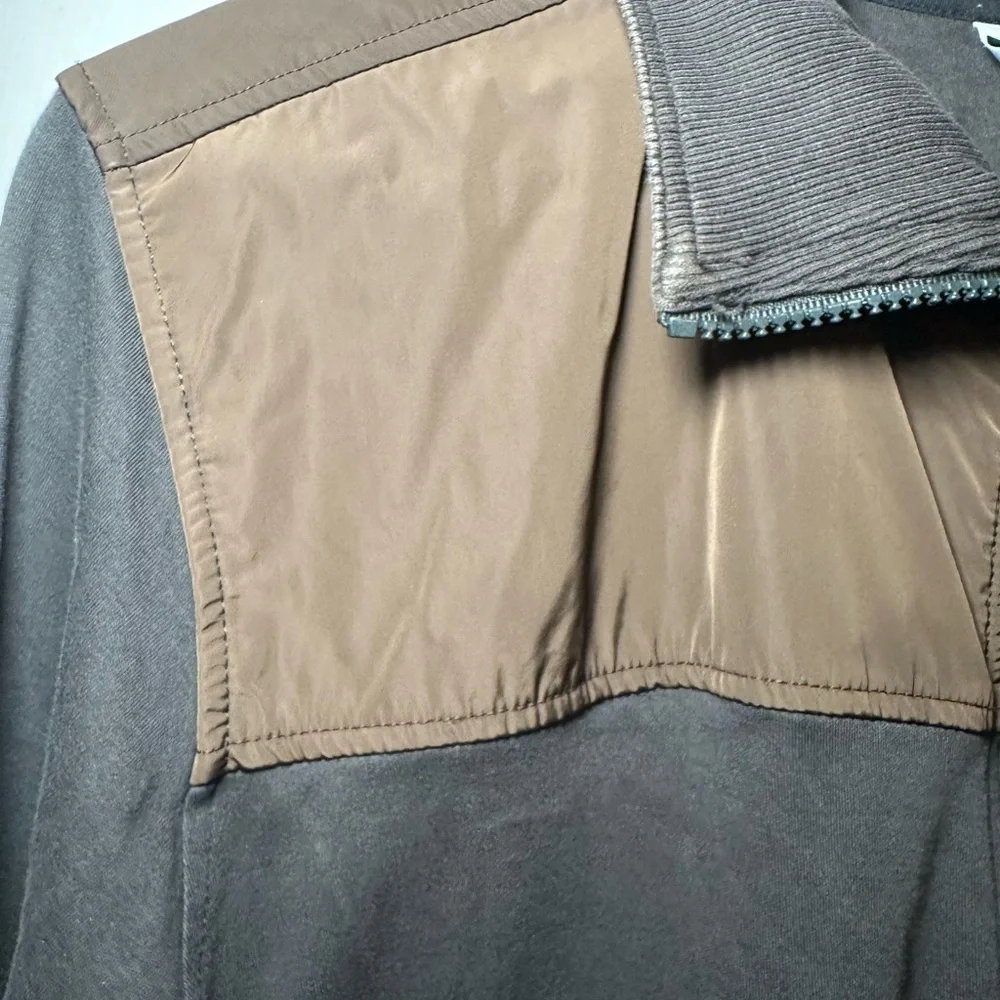 G Star Raw‎ Jacket Men Large Brown Two-toned Full Zip Track Style Jacket Logo.