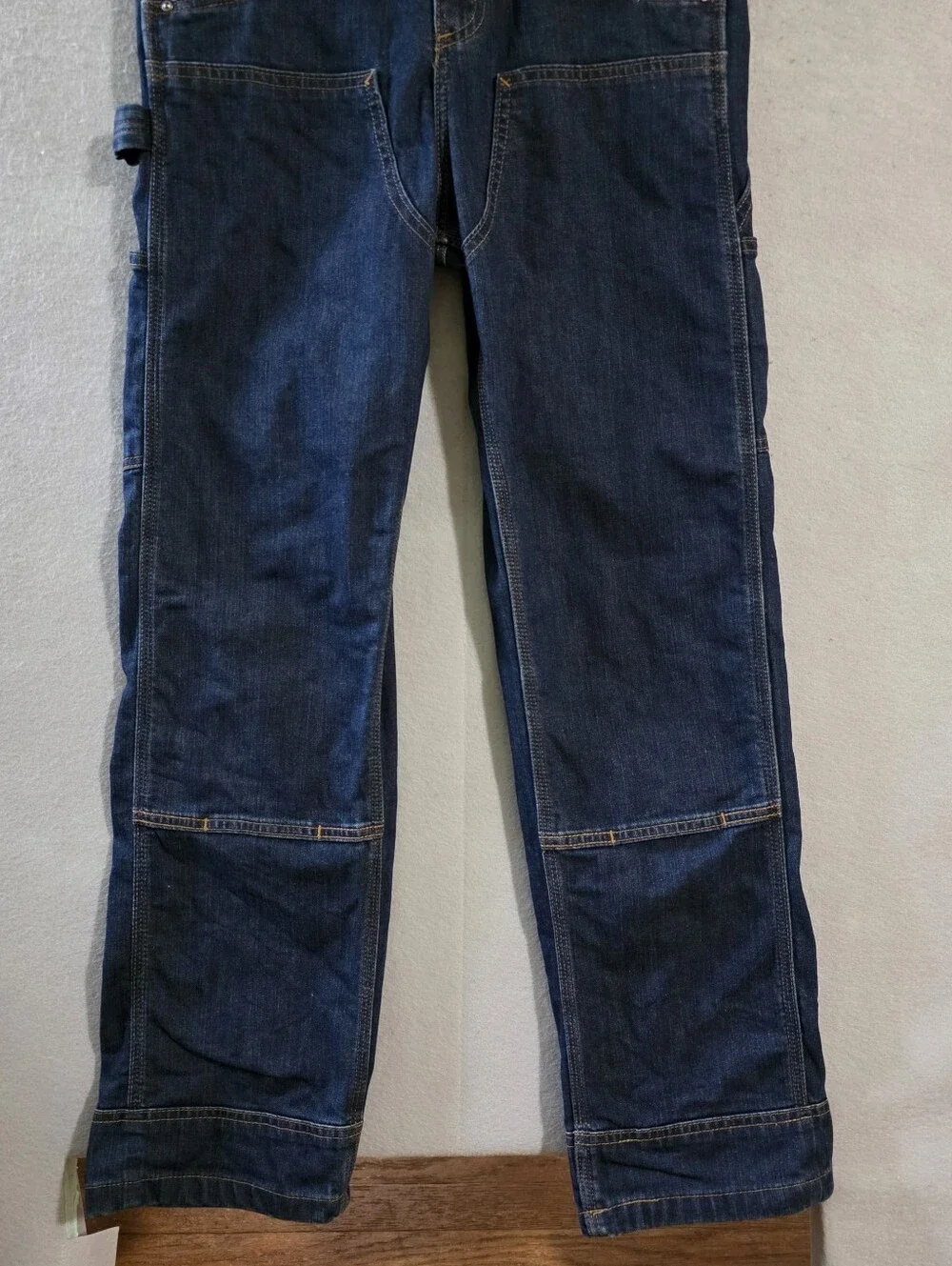 Carhartt Mens Rugged Flex Denim Bib Overalls Double Knee 103322 Size 28x31
