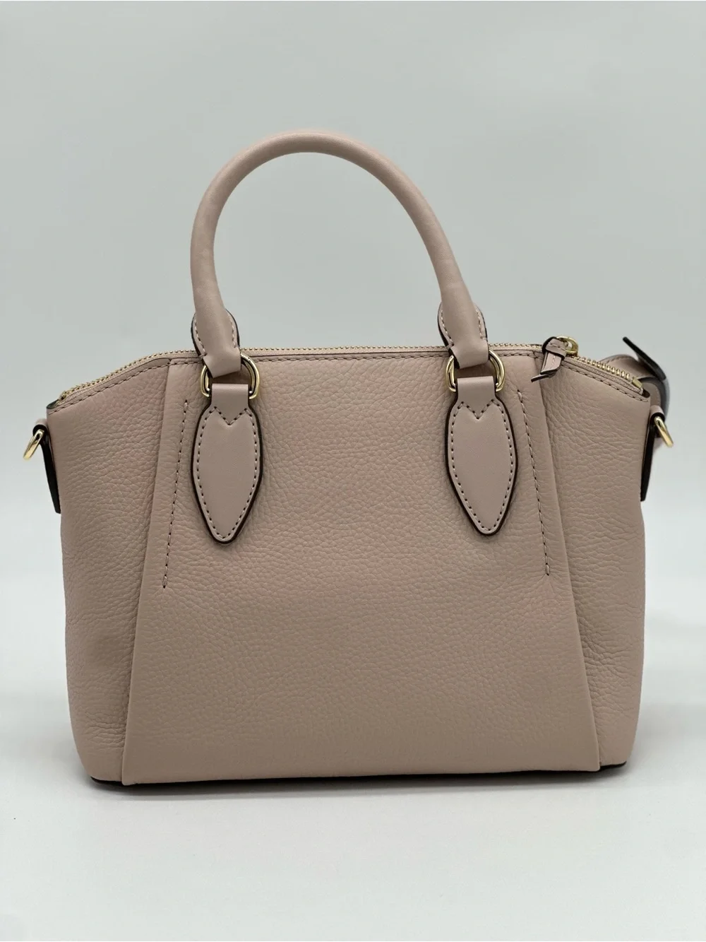 Michael Kors Pink Leather Satchel with Gold Hardware