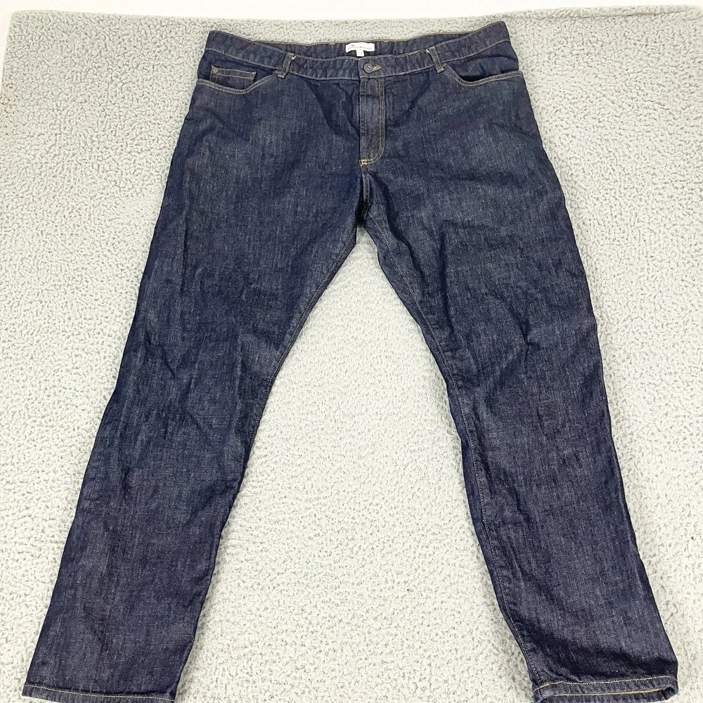 Peter Millar Jeans Mens 44x32 Blue Dark Wash Classic Straight Denim Pants Casual