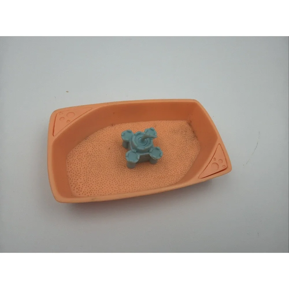 Hasbro Littlest Pet Shop SANDBOX SAND CASTLE Beach Accessory LPSA 2006 Orange