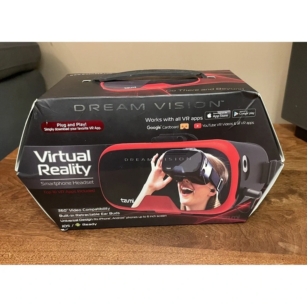 Tzumi Dream Vision Virtual Reality Smartphone Headset New Open Box