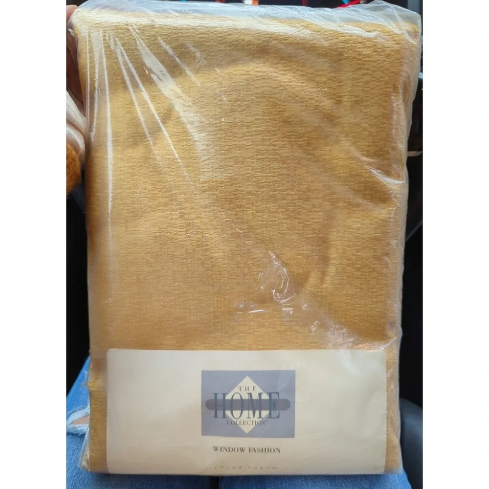 New Vintage Home Collection Curtains Drapes Set Mustard Goldenrod 50