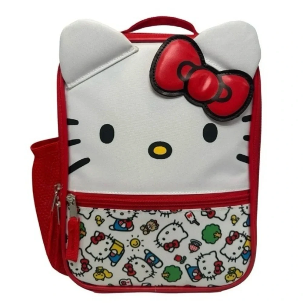 NWT. Hello Kitty Red and White Kids Lunchbox