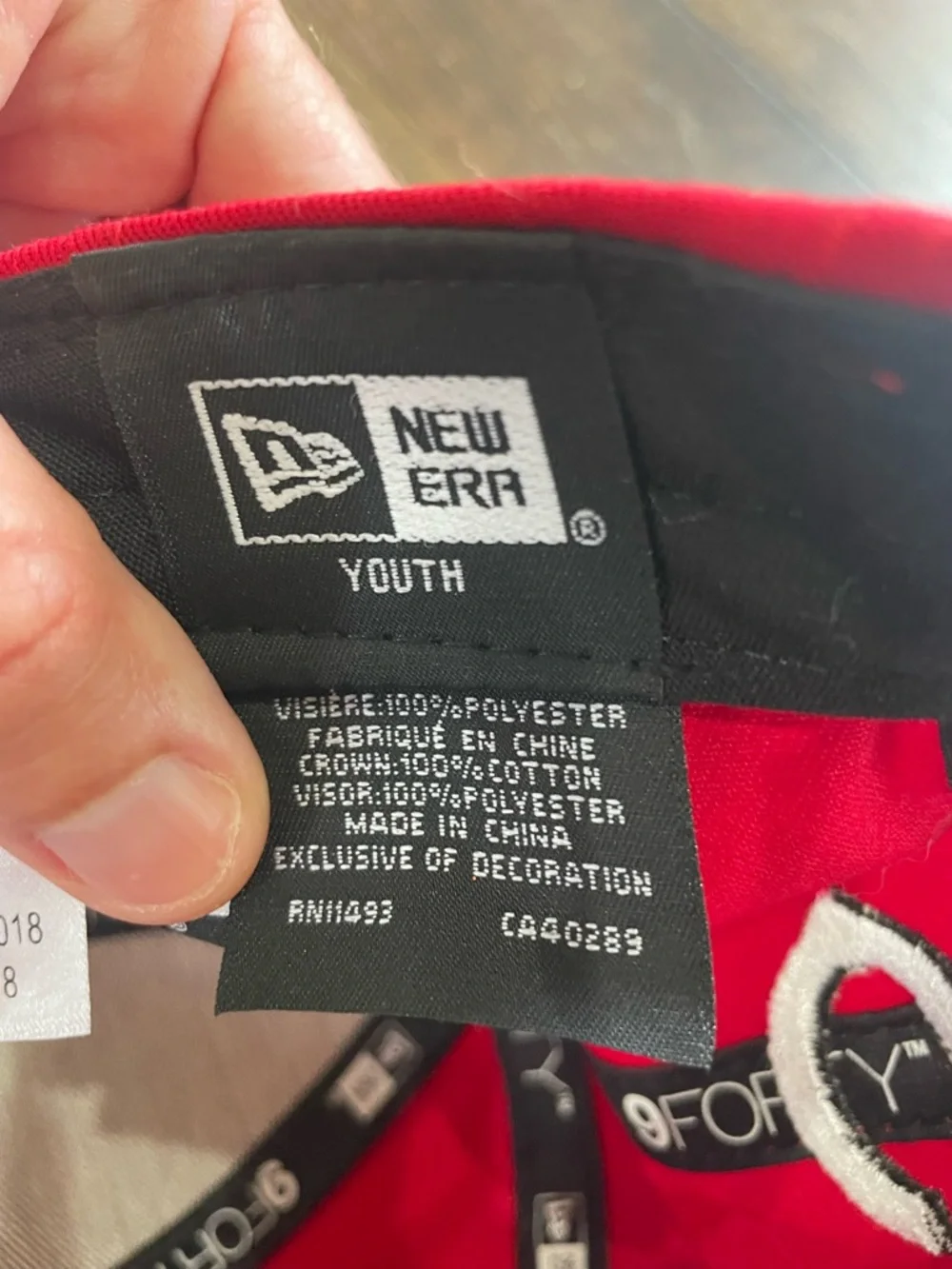 New Era Red 9FORTY Cincinnati Reds Baseball Youth Cap Fits Women