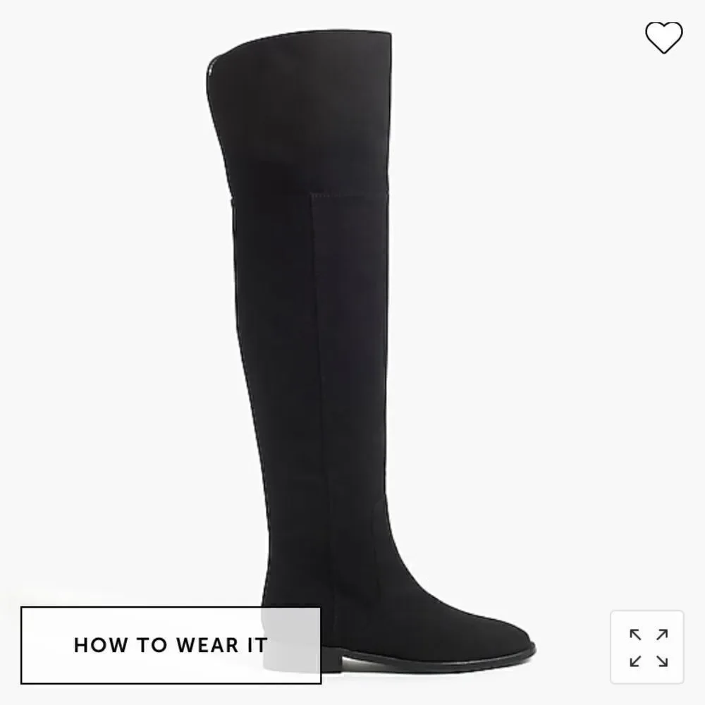 J. Crew Factory  Over-the-knee microsuede boots Item AG056*
