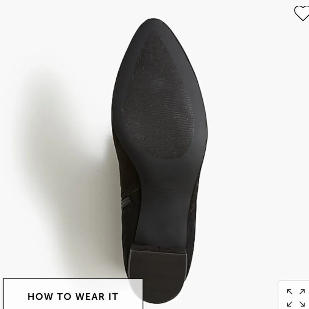 J. Crew Factory  Over-the-knee microsuede boots Item AG056*