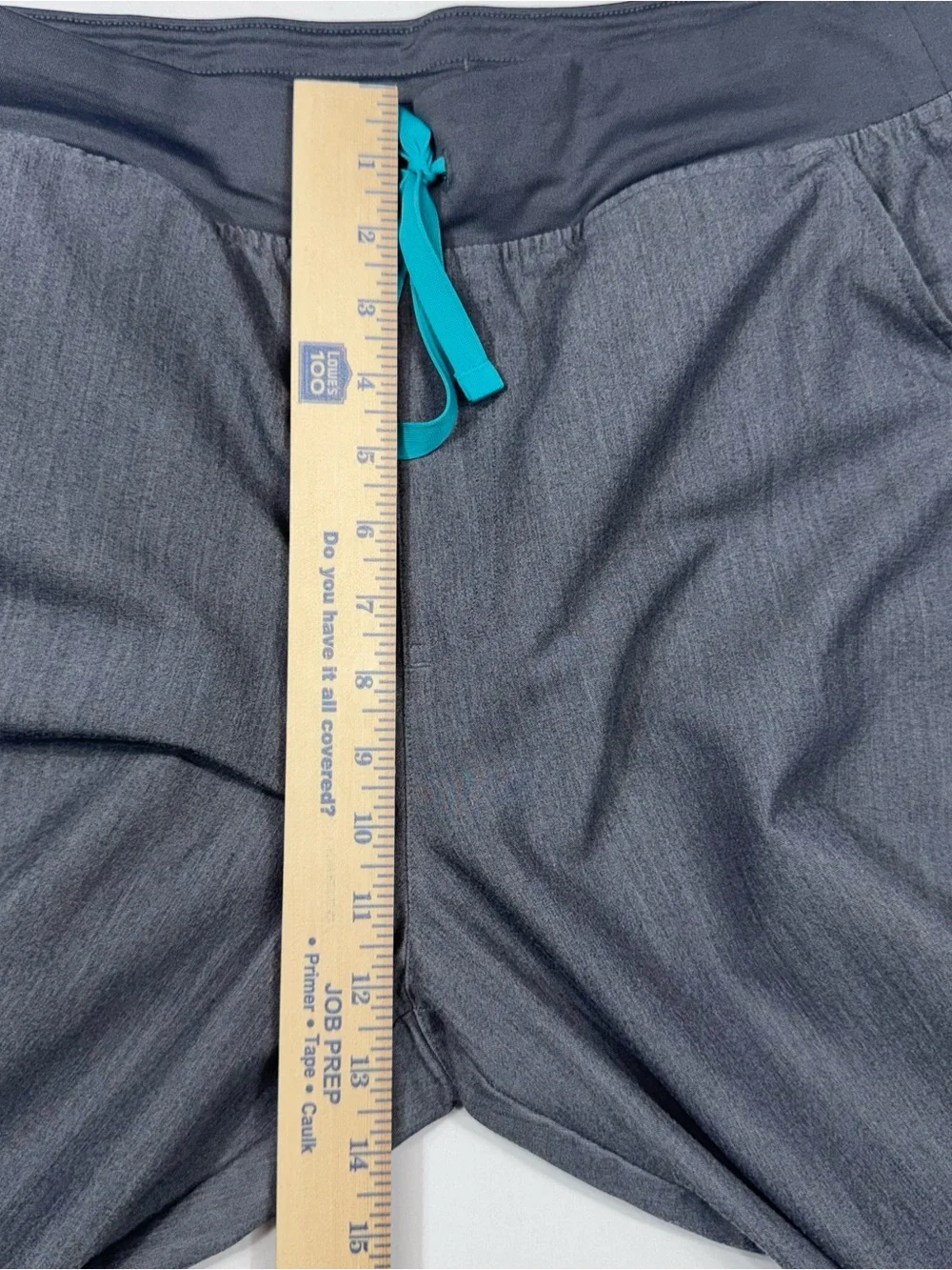 FIGS Scrubs, Zamora Jogger Scrub Pants, Gray, Tapered Ankle Cuffs, Sz. L/T