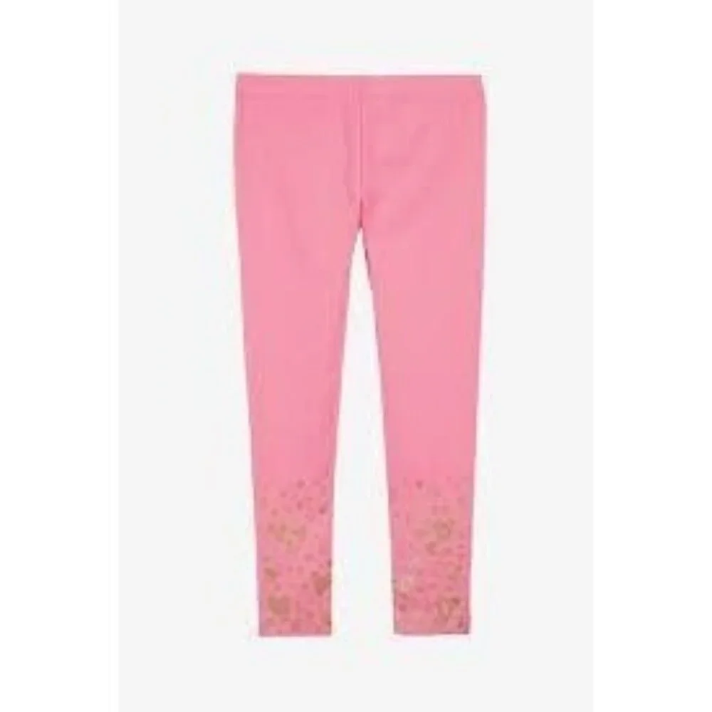 Epic Threads Toddler Girls Gold Heart Border-Print Leggings,‎ Pink Size 4T