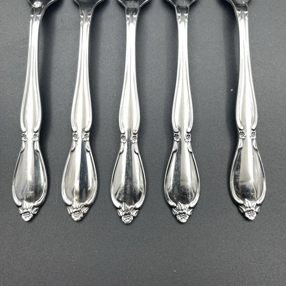 Oneida Community Chantelaine Stainless Dinner Forks Lot of 5 Replacement