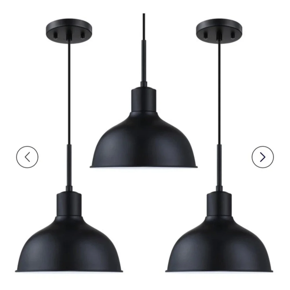 3 Pack 1 Light Kitchen Island‎ Hanging Vintage Pendant Light Fixtures,Industrial