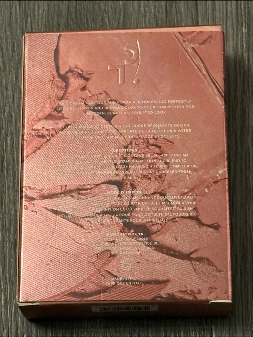 Patrick Ta rose blendable texture