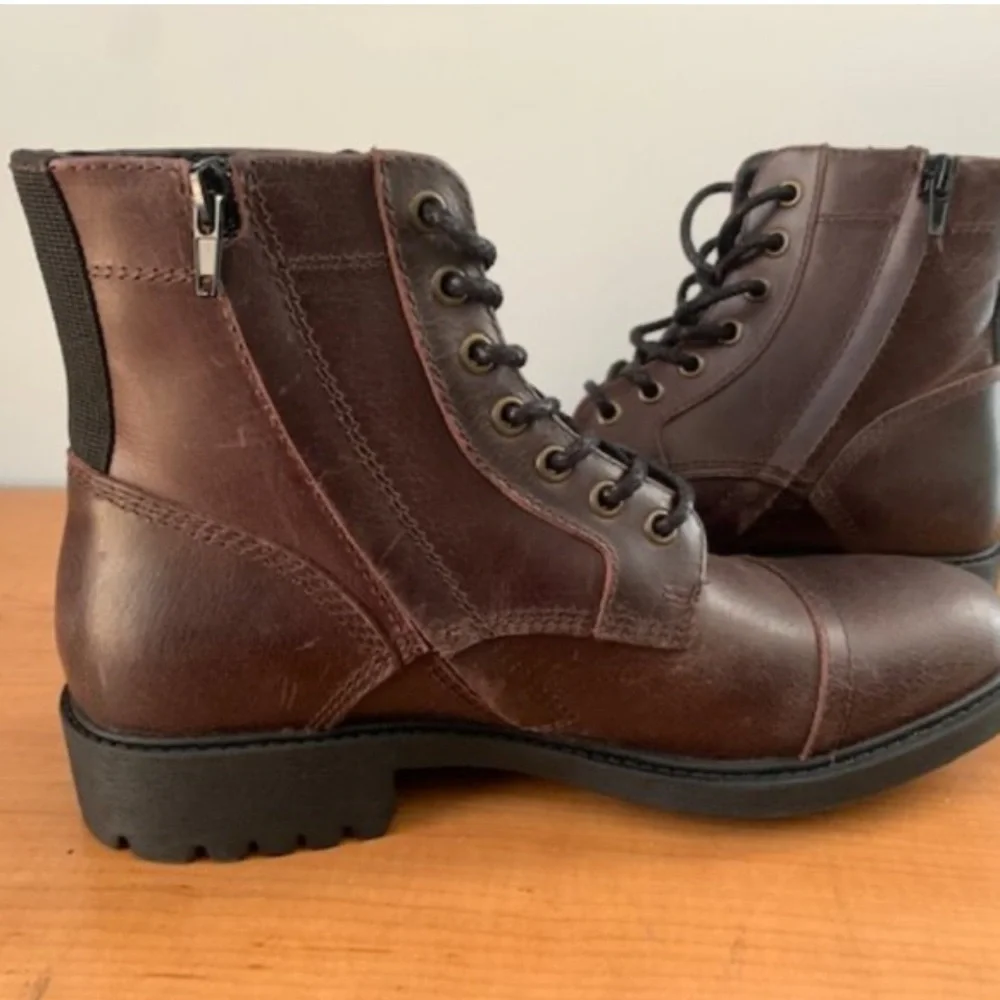 Frye and Co. Cody Men’s Leather Lace‎ Up Distressed Brown Boots Size 8.5
