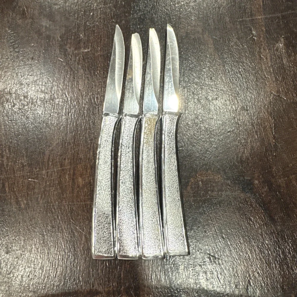 set of 4 carvel hall set of 4 knife set 3 of which tips are‎ broken