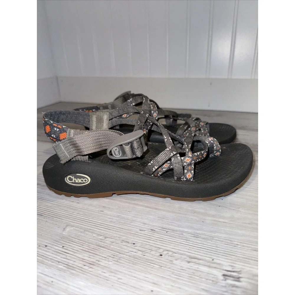 Chaco ZX2 Sandals Creed Golden‎ Double Strap Toe Loop Hiking Water Shoes Sz 6