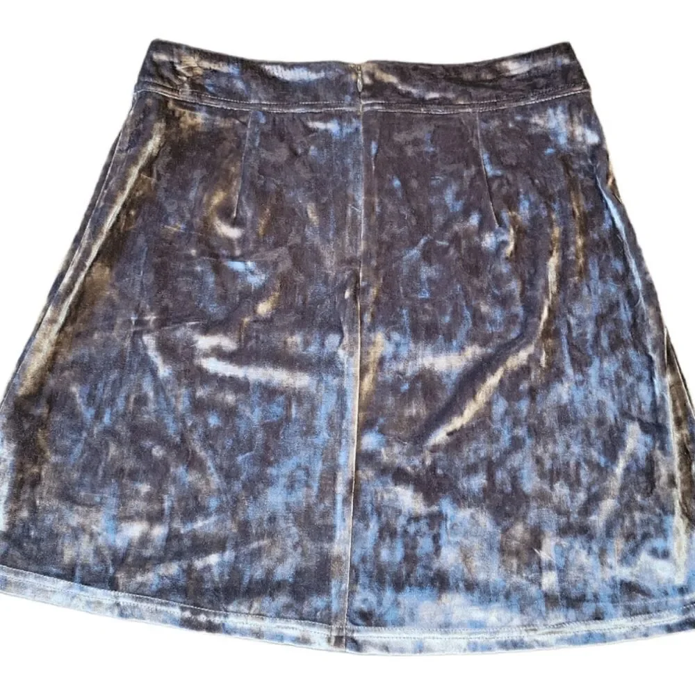 NWOT BB Dakota Metallic Calhoun Crushed Velvet Skirt Mini 4