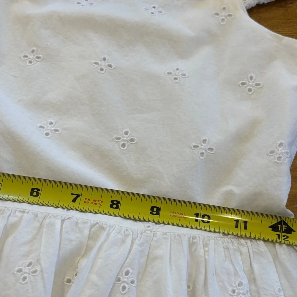 GAP White Eyelet‎ Sundress for Girls - Classic Summer Dress Size S 6-7)