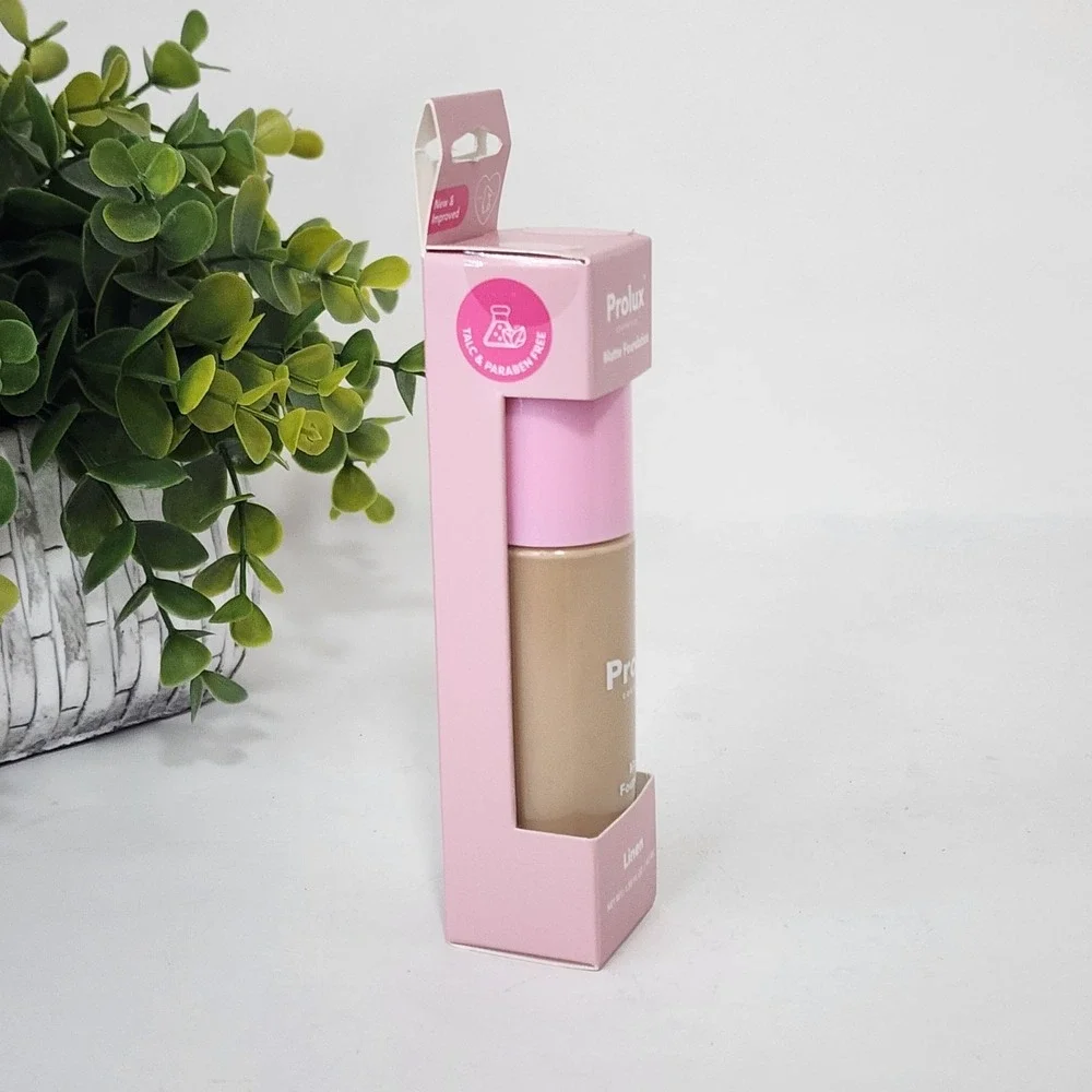 Prolux Cosmetics Matte Foundation Linen Shade - 1.35 fl oz / 40 mL - New