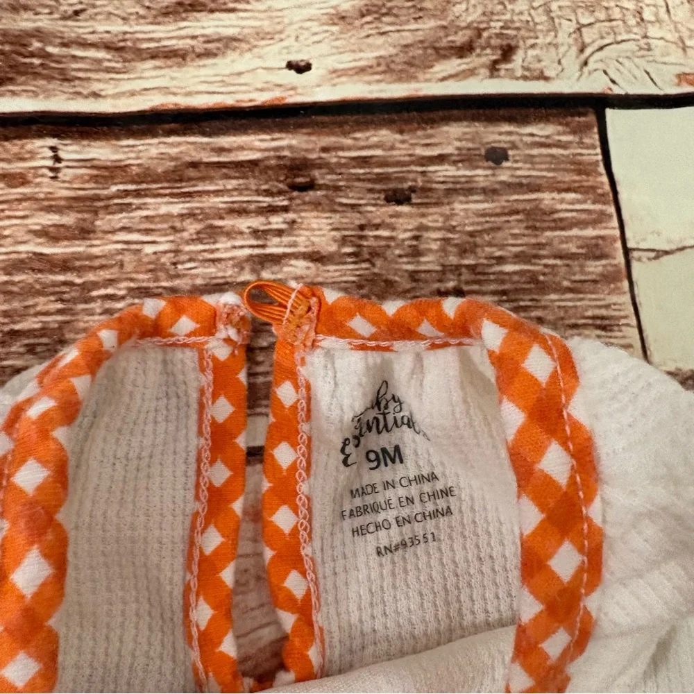 Baby Essentials White and Orange Pumpkin Set