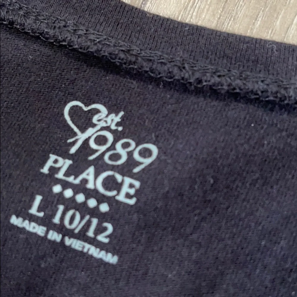 The Children’s Place Girl Black Top Size L (10/12)