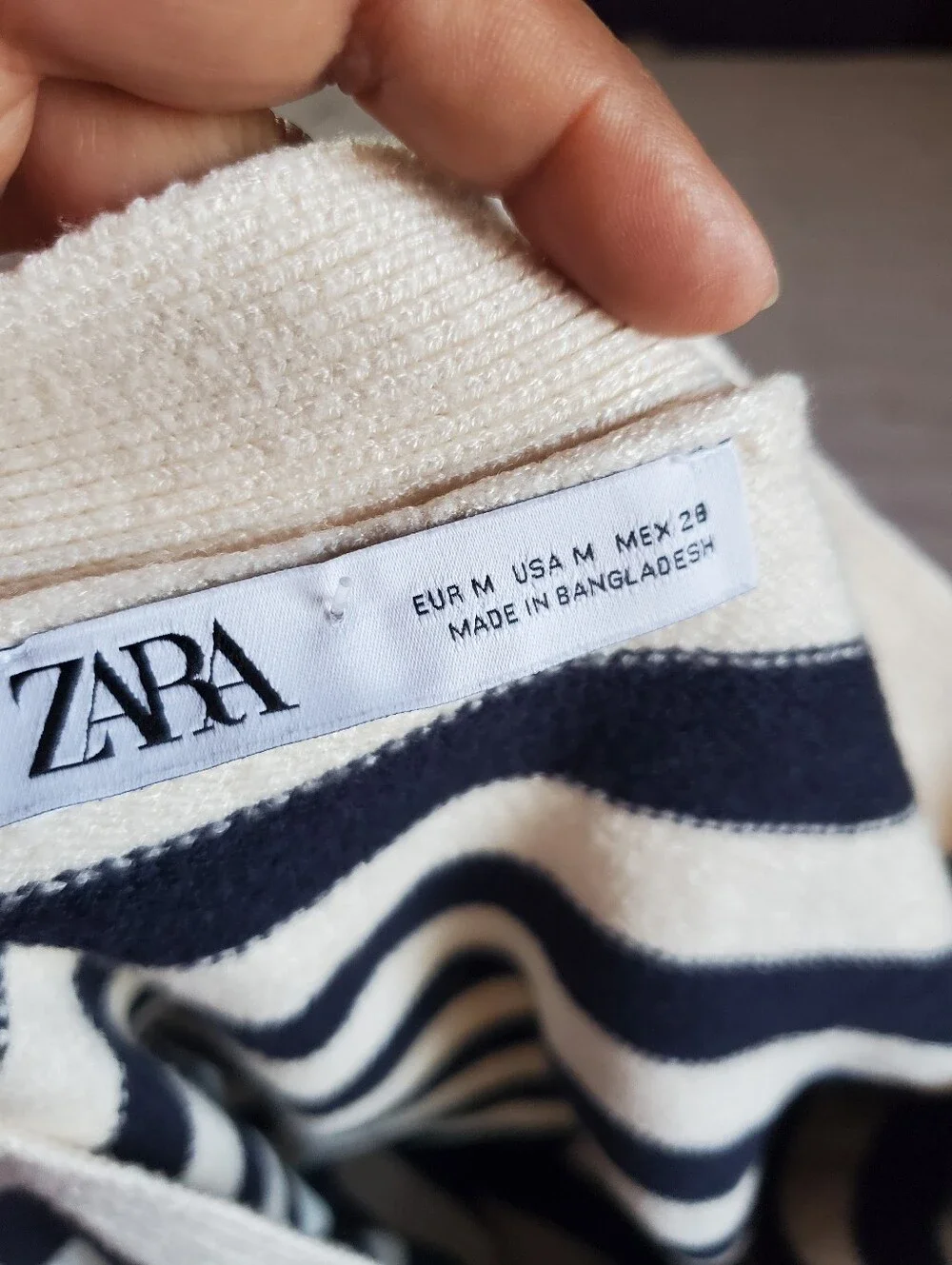 Zara striped cardigan