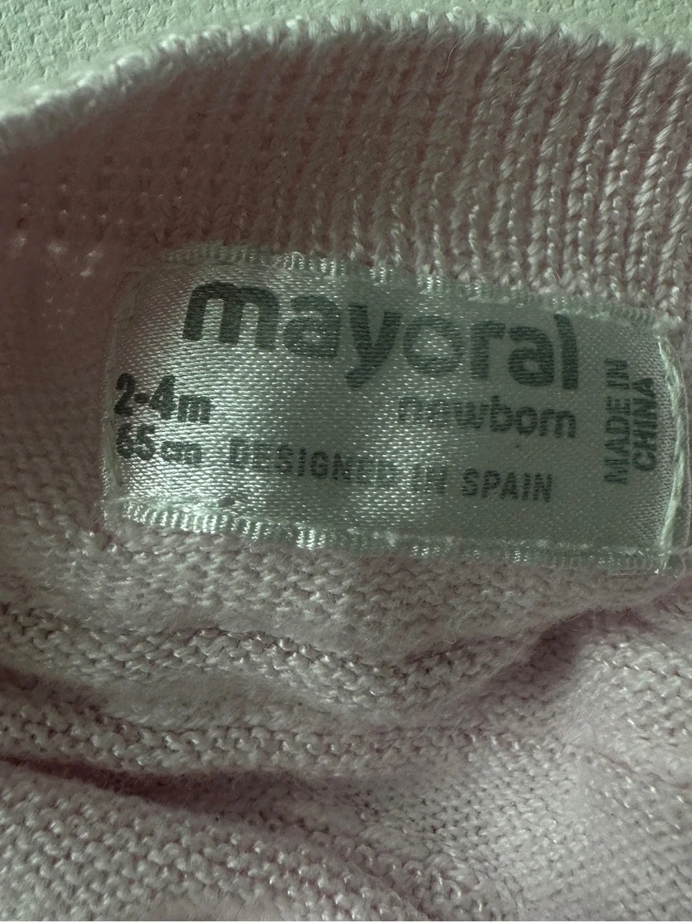Mayoral girl’s newborn