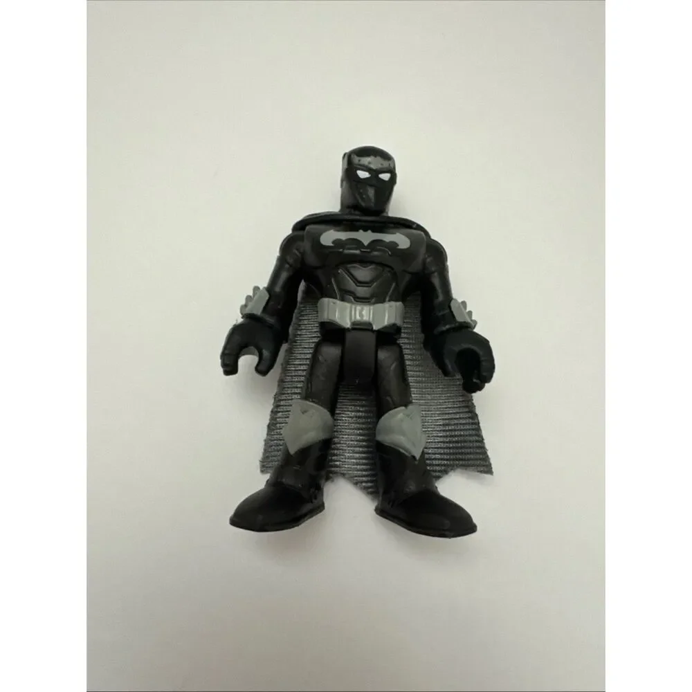 Imaginext DC Super Friends BATCOPTER Helicopter 3 Batman Figures 2 Batbot Discs