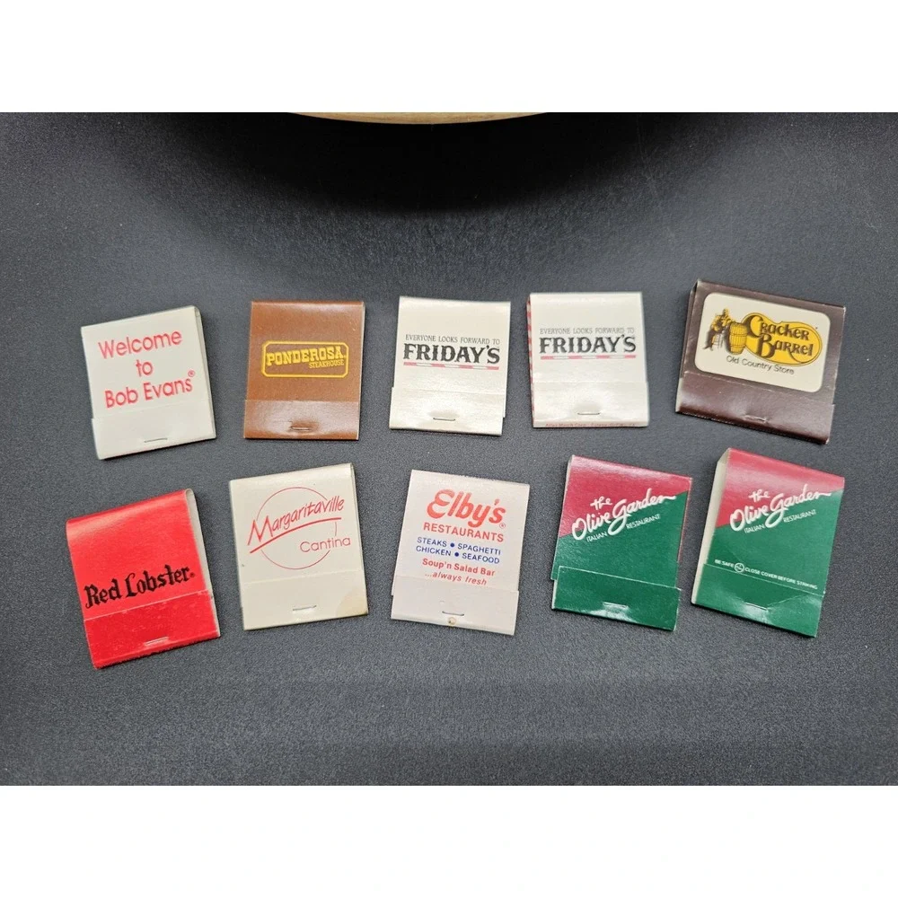 Vintage Lot Of Matchbooks National‎ Restaurant Chains