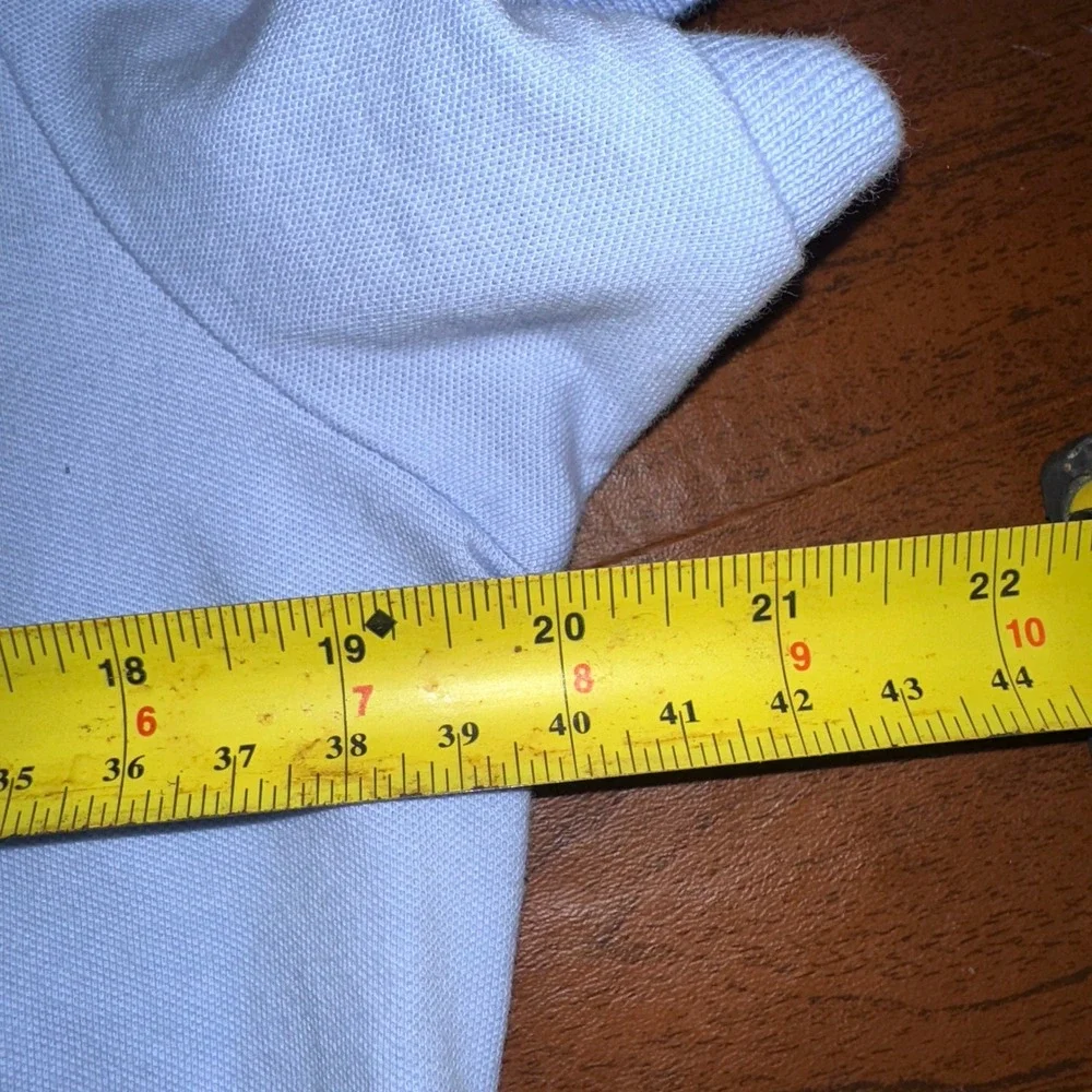 Polo Ralph Lauren Light Blue XL SLIM FIT Short Sleeve Polo Shirt White Pony Logo