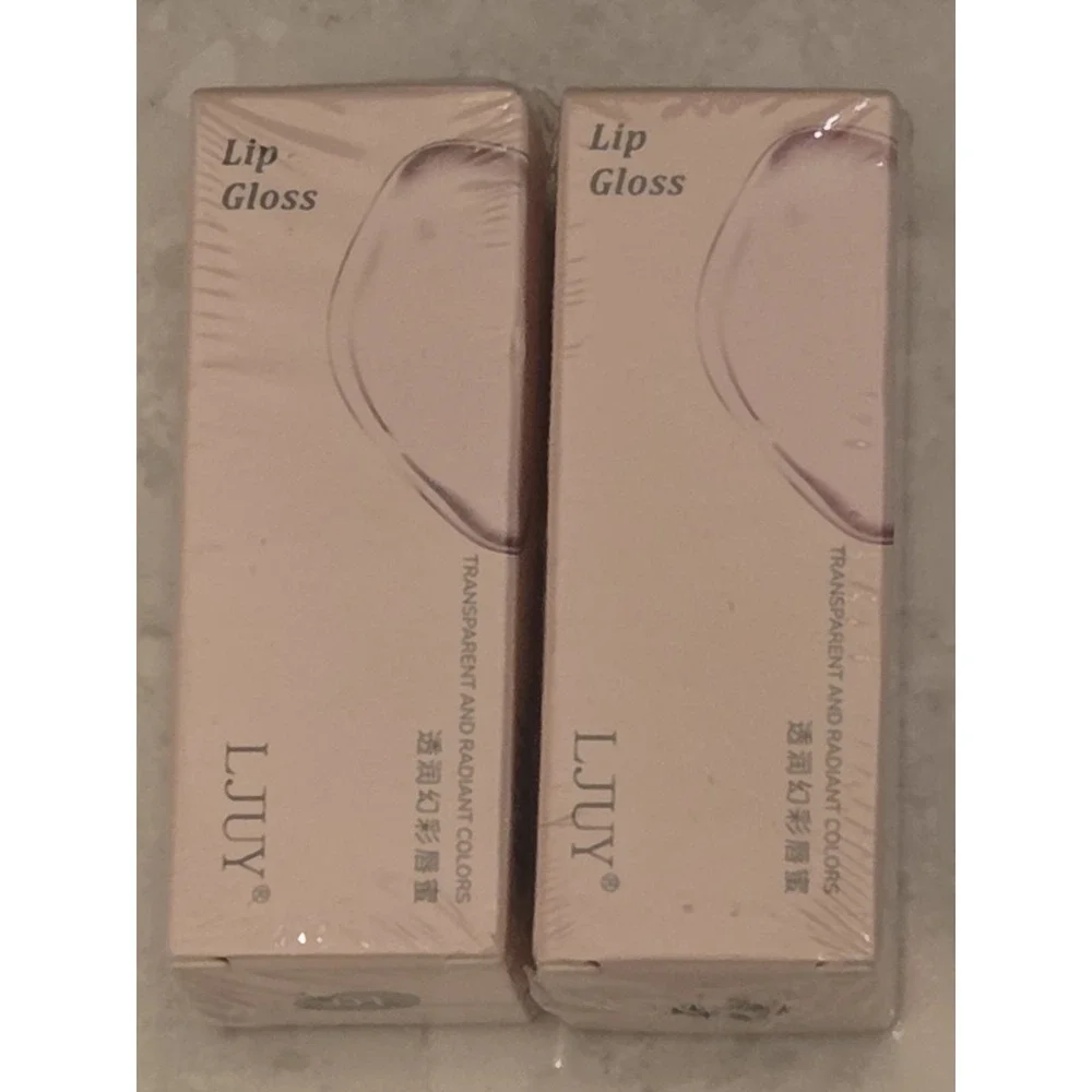Set of 2 Lip Gloss Plump Moisturizing - Crystal Lapis (6013) Peach Frozen (6014)