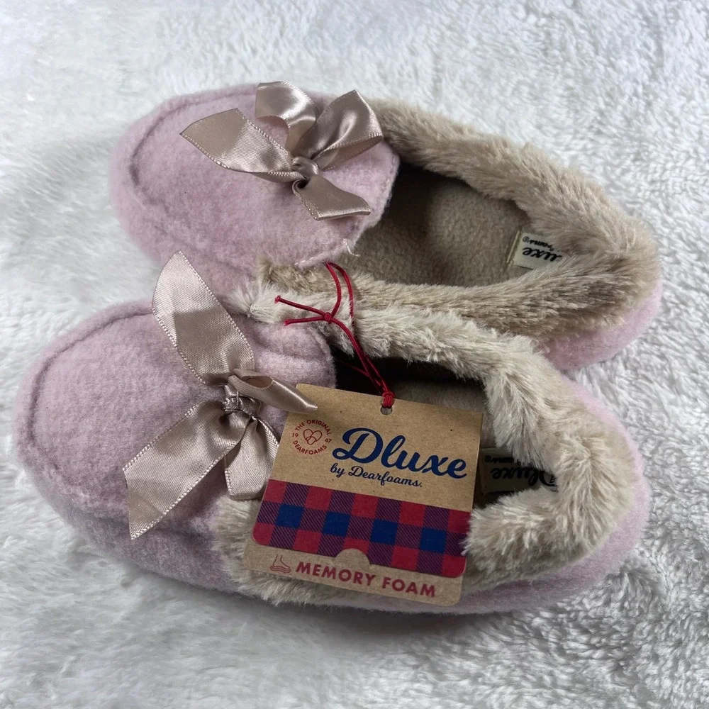 dearfoams cozy pink
