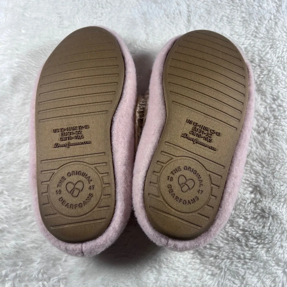 dearfoams cozy pink