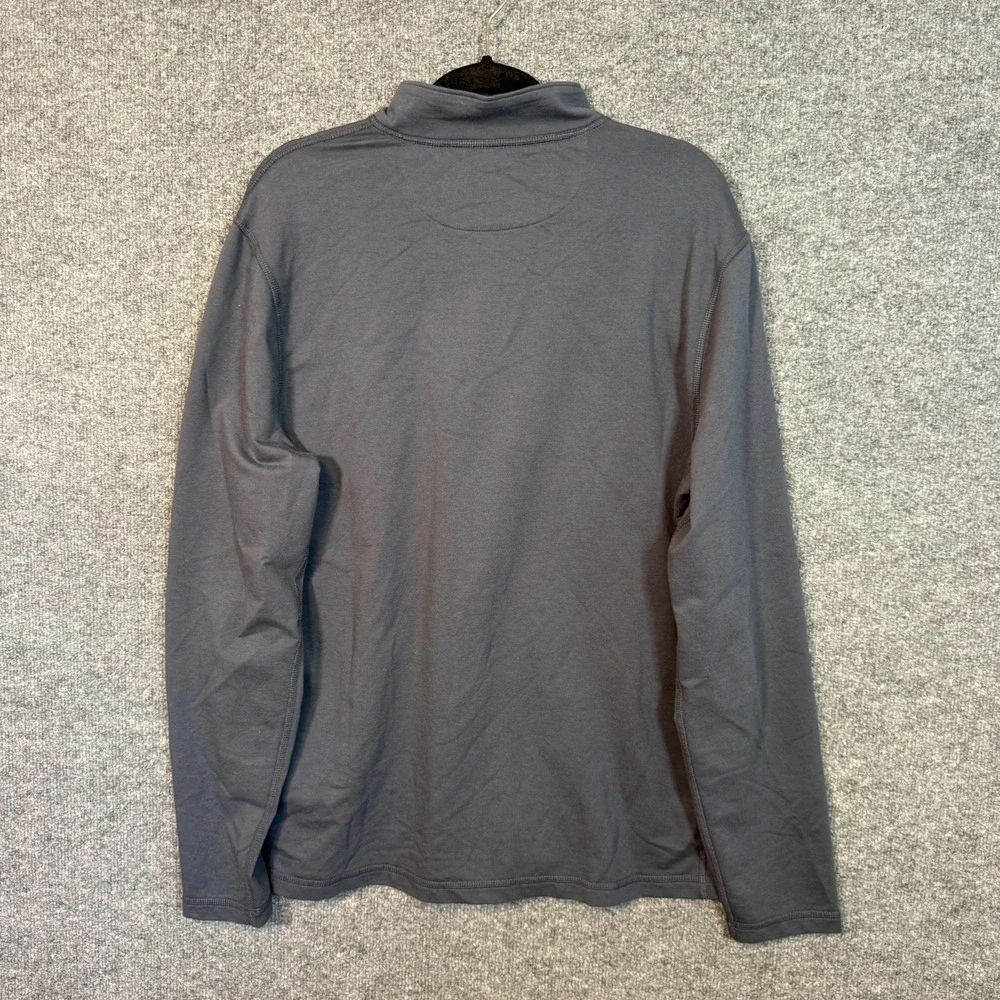 J Crew Pullover Mens Large Blue 1/4‎ Zip Long Sleeve Athletic Top Performance