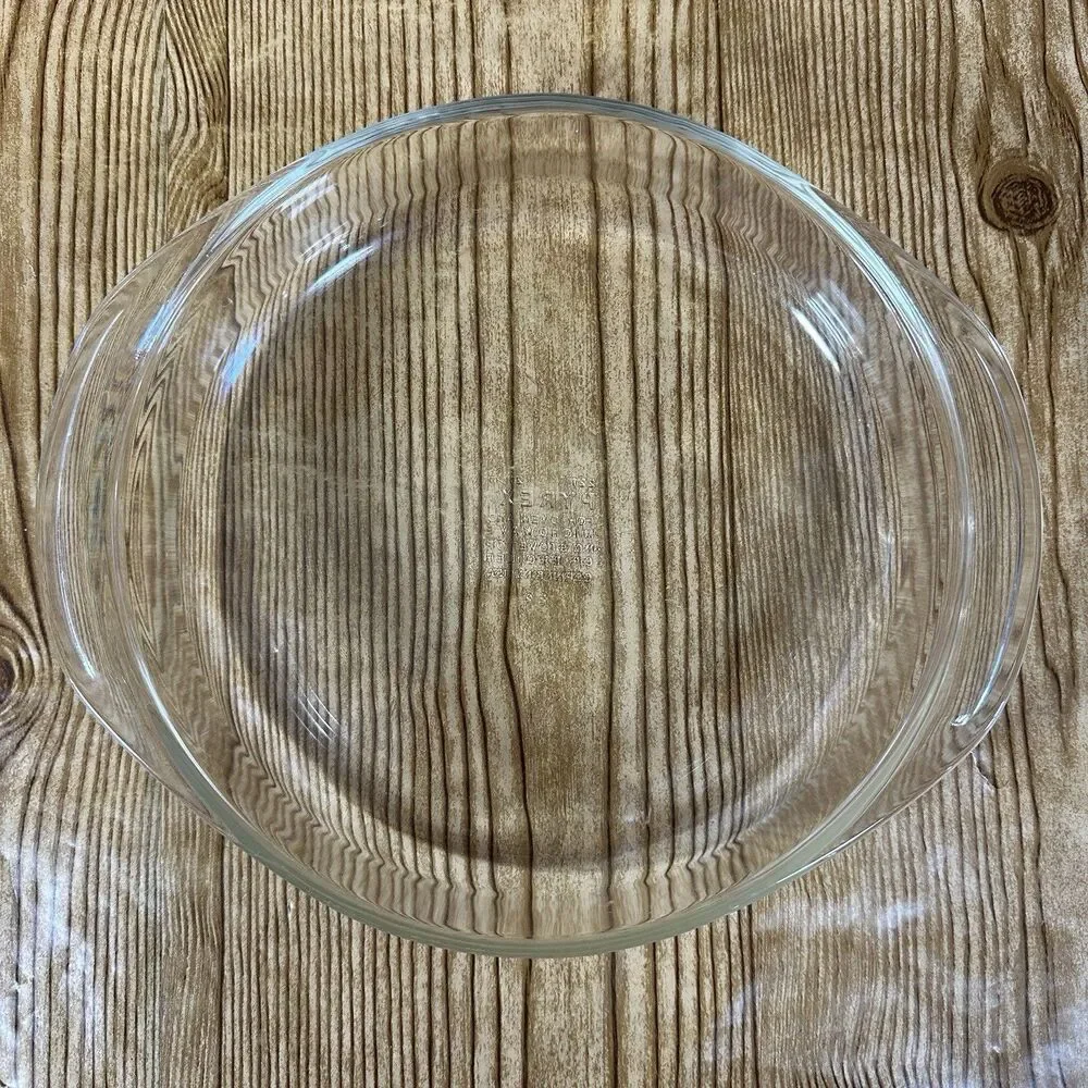 Vintage Pyrex 229 Clear Round‎ Fluted Rim Pie Plate 10” Pyrex 202 Pyrex 221 Lot