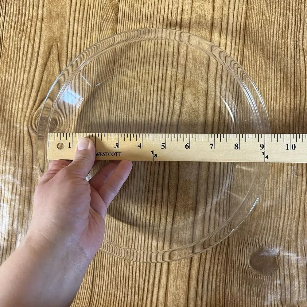 Vintage Pyrex 229 Clear Round‎ Fluted Rim Pie Plate 10” Pyrex 202 Pyrex 221 Lot