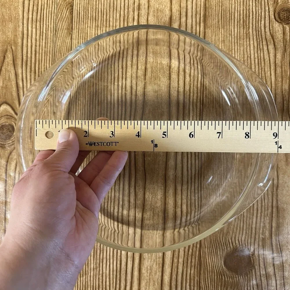 Vintage Pyrex 229 Clear Round‎ Fluted Rim Pie Plate 10” Pyrex 202 Pyrex 221 Lot