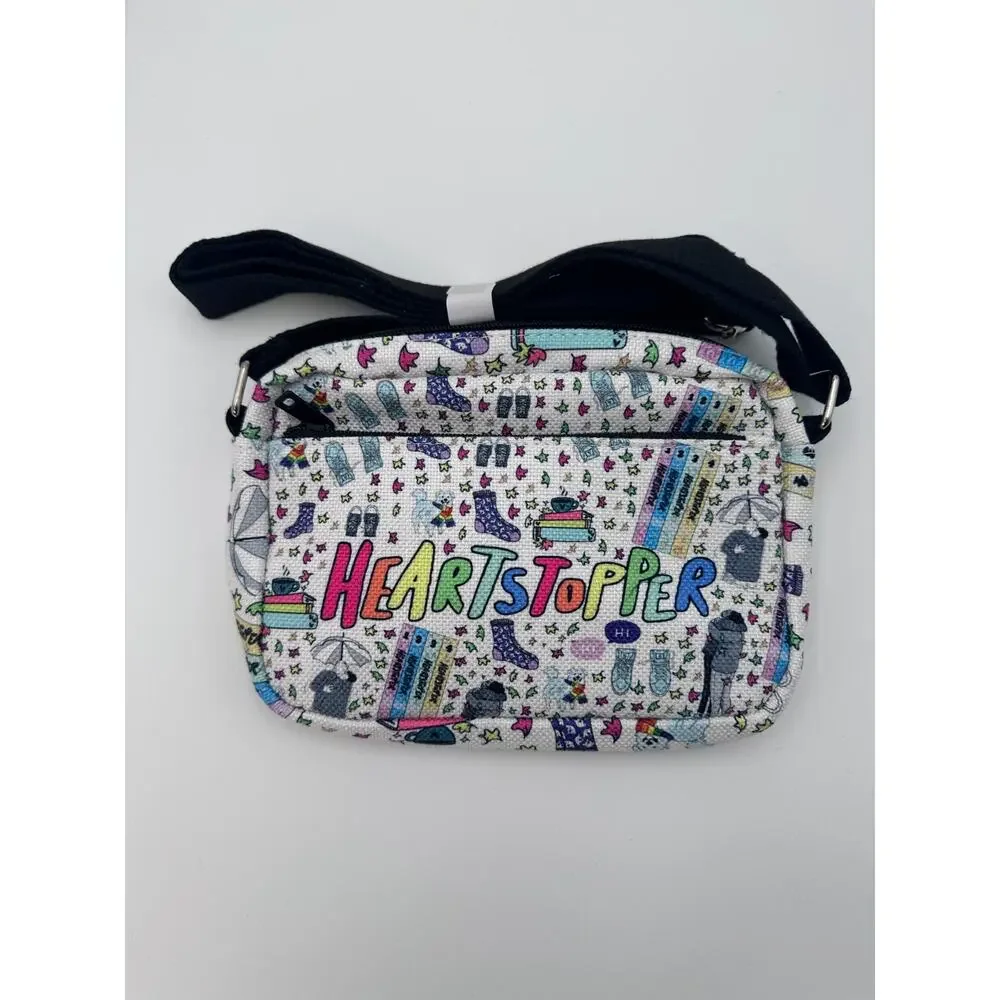 Heartstopper Crossbody Bag‎ Small Zippered Shoulder Purse Book Lover Bag NEW