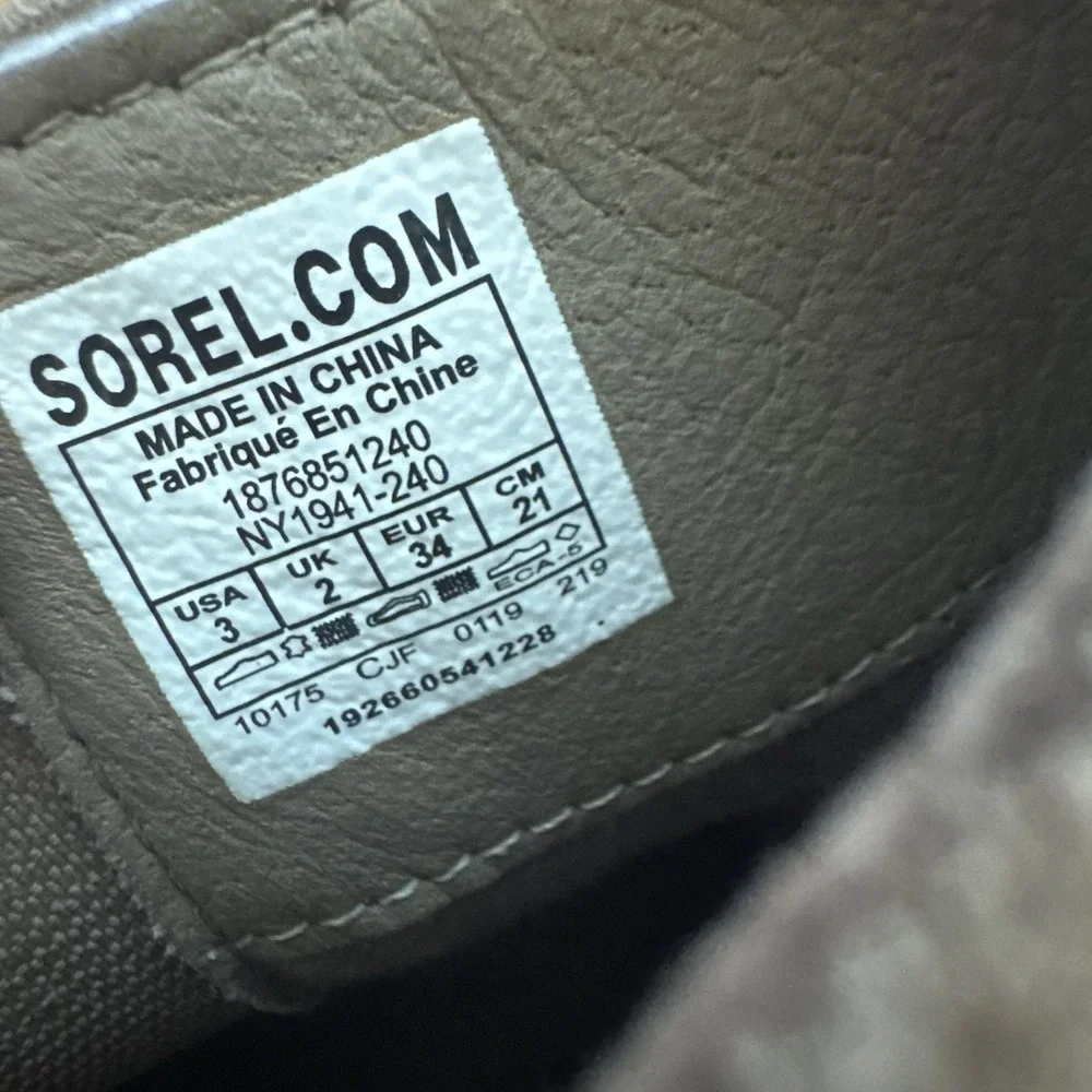 Sorel girls size