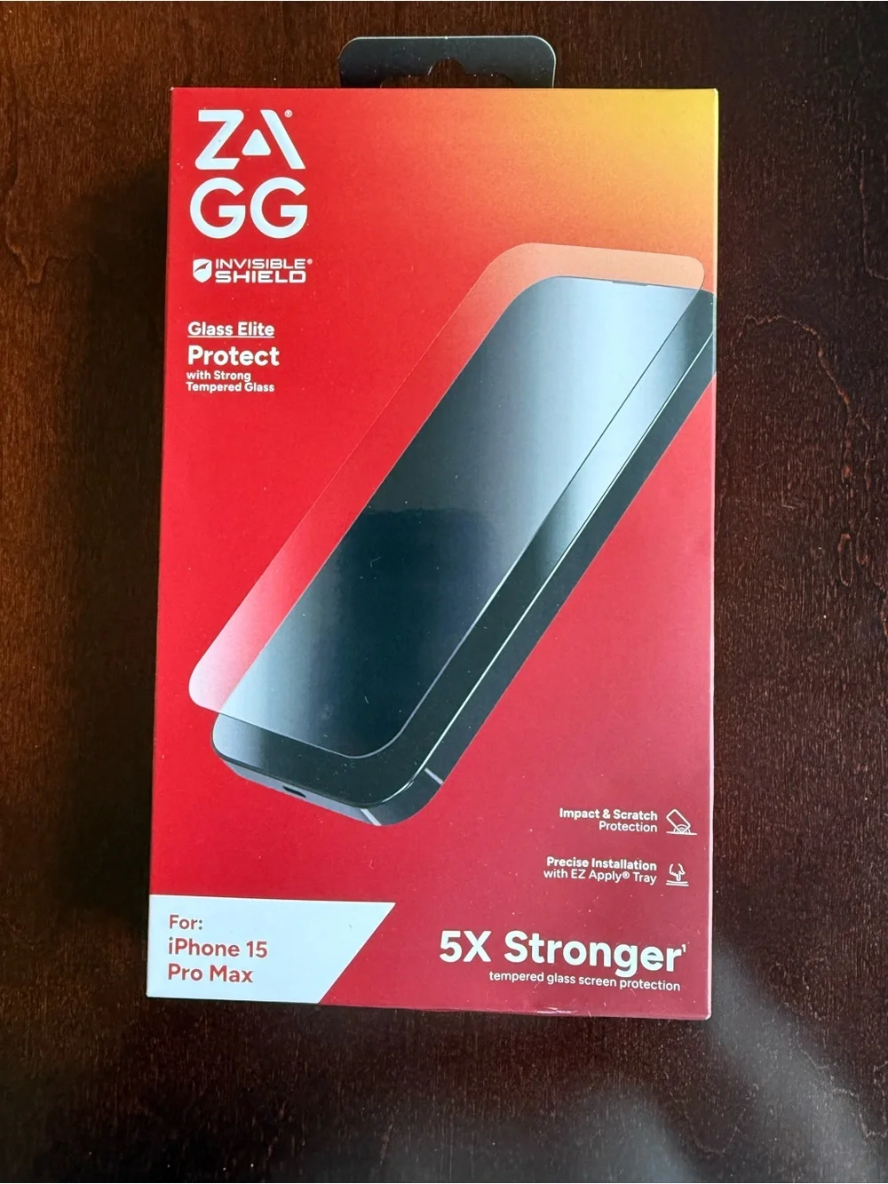 NEW UNOPENED - ZAGG Invisible Shield 5X for iPhone 15 Pro Max