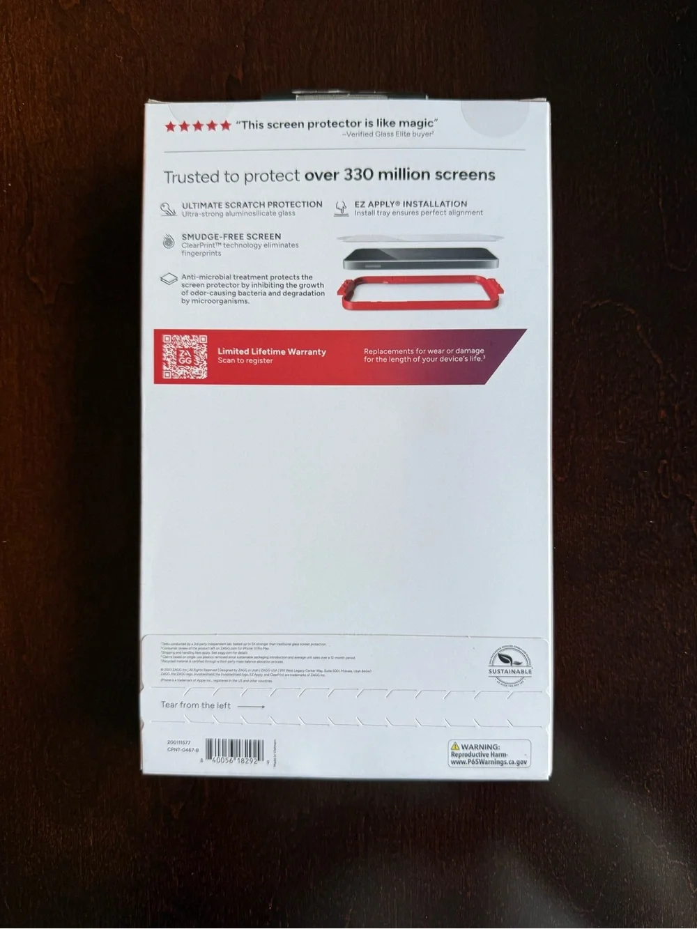 ZAGG invisible shield
