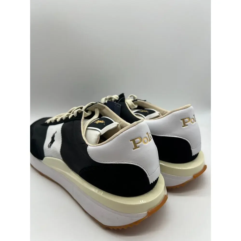 Polo Ralph Lauren Train 89 Black/White Sneakers Men's Size 14 NEW